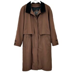 Vintage Chocolate Brown Trench Coat